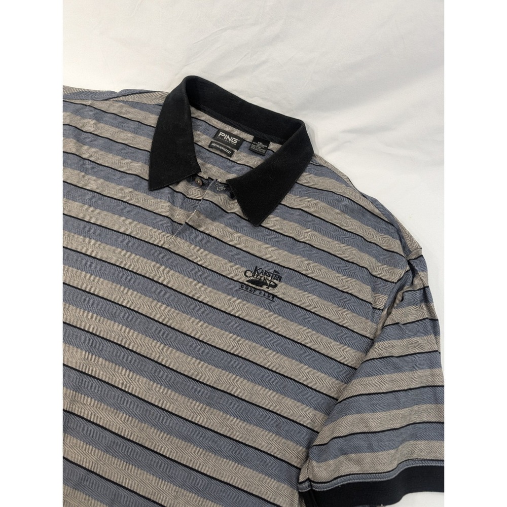 Vintage PING Muscle Cuff Mercerized Polo Shirt Men's XXL Karsten Creek Golf EUC‎